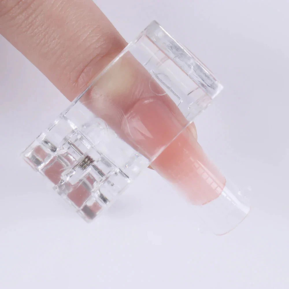 10-Piece Nail Tips Clip Set - Quick Poly Gel Extension Clamps