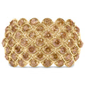 10K Yellow Gold 2.0 Cttw Brown Diamond Teardrop Design Cocktail Ring
