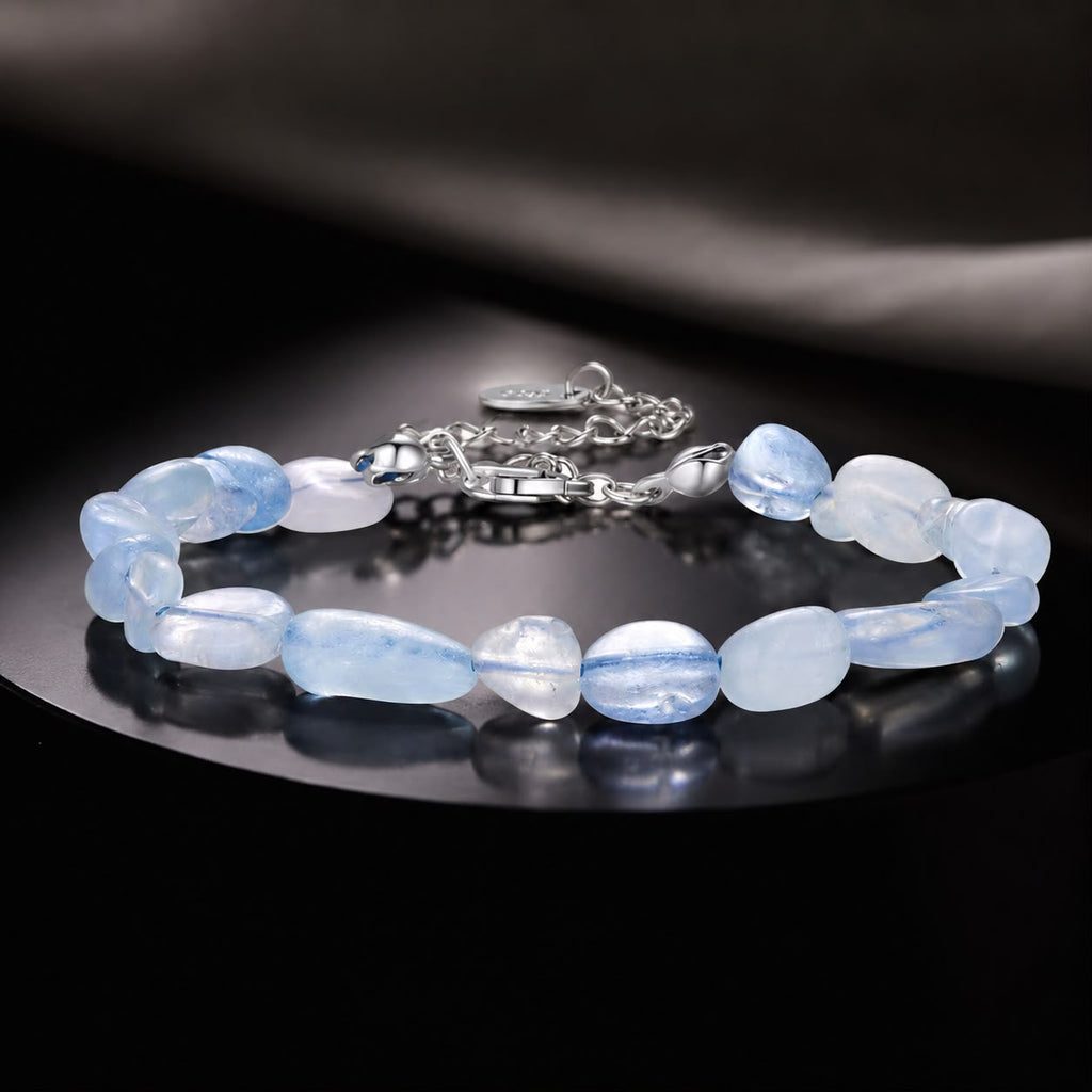 925 Sterling Silver Crystal Bracelet 15+6cm for Women