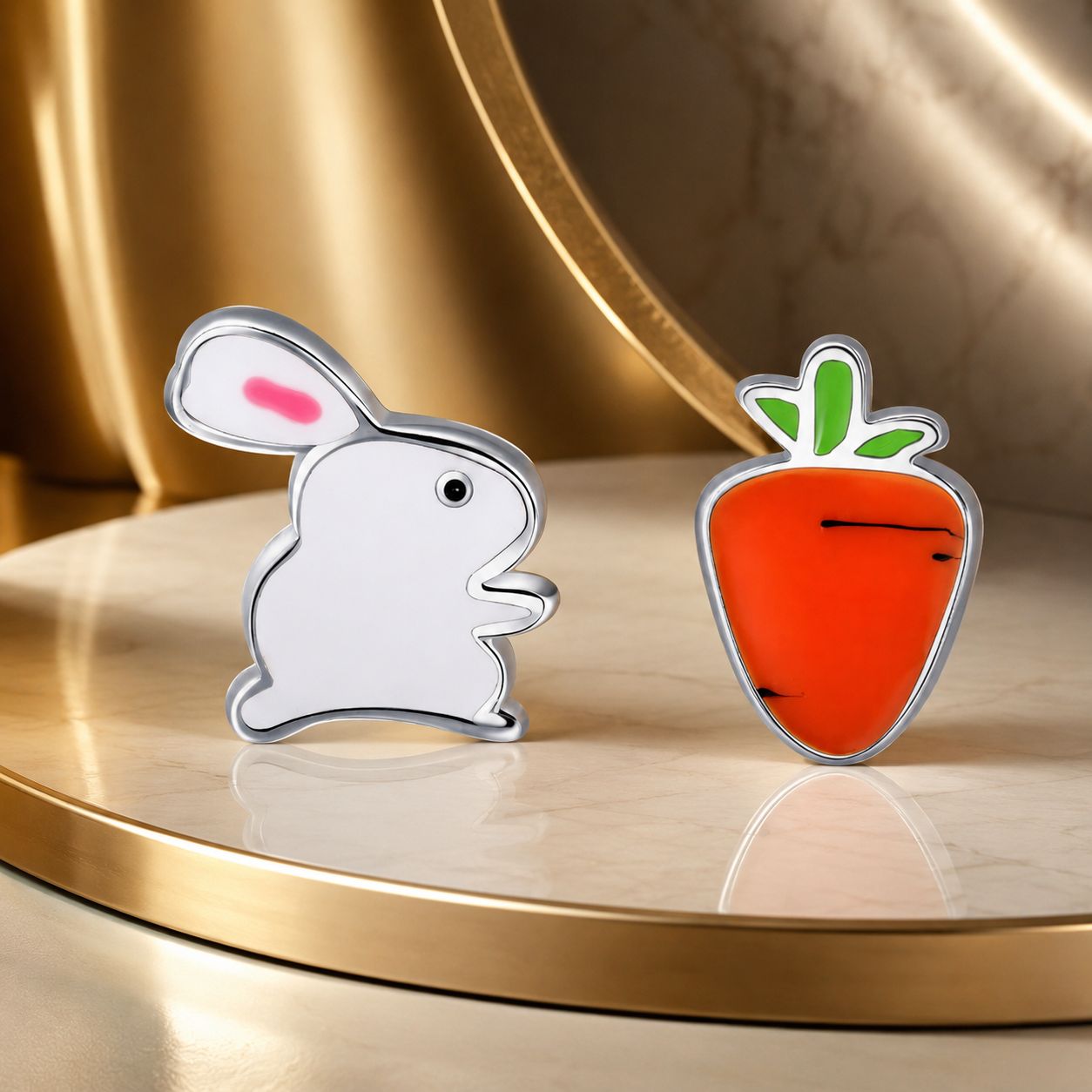 925 Sterling Silver Earrings with Enamel Process for Women