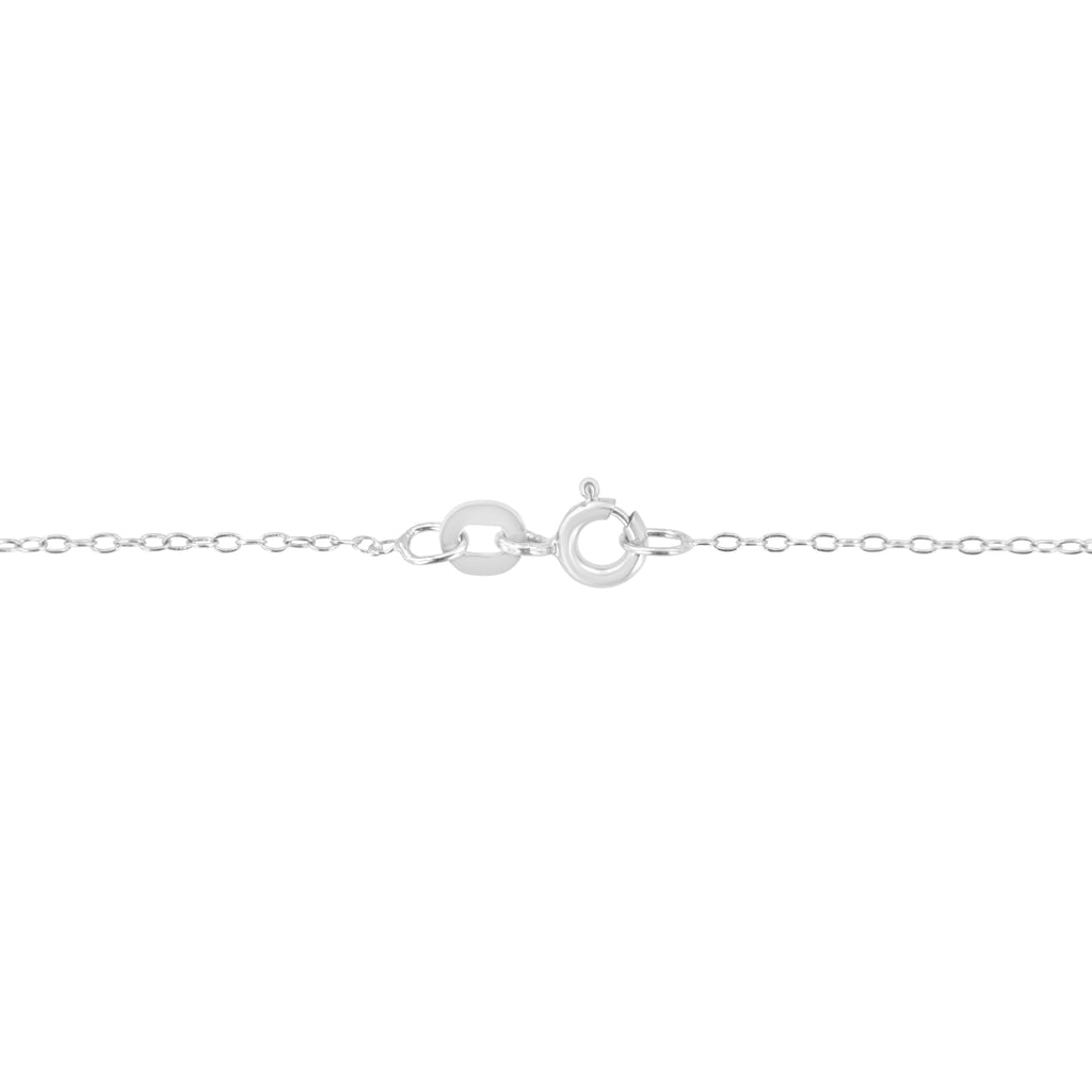 AGS Certified 10K White Gold 1/3 Cttw Bezel Set Round Diamond Solitaire 16-18" Adjustable Pendant Necklace (I-J Color, SI1-SI2 Clarity)