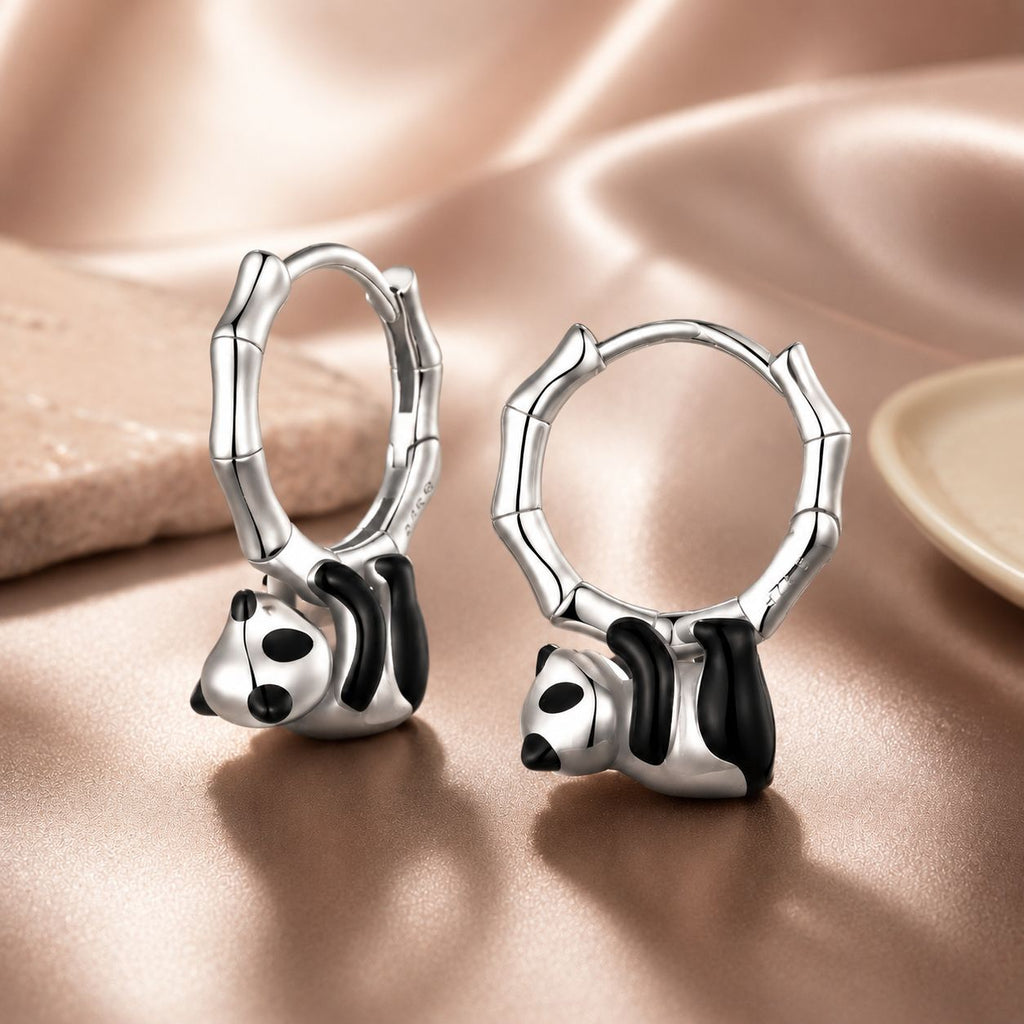 S925 Sterling Silver Enamel Earrings for Women