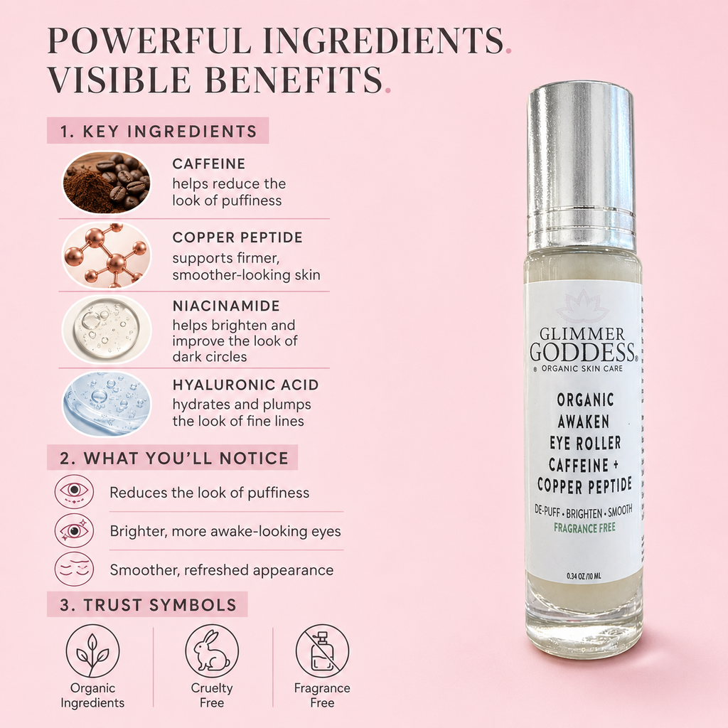 Cooling Eye Roller for Puffiness, Dark Circles & Tired-Looking Eyes