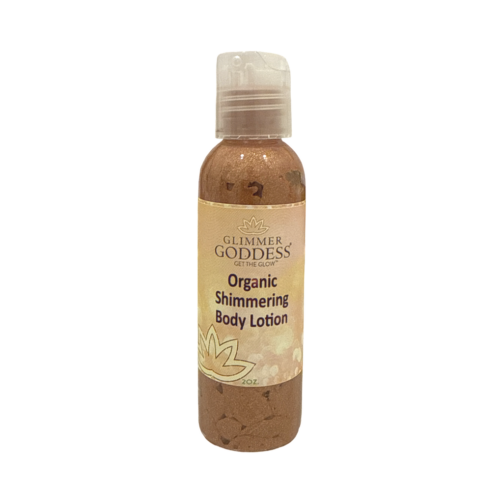 Organic Shimmer Body Lotion Travel Size Gift Set