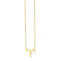 14K Yellow Gold Aries Necklace