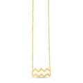 14K Yellow Gold Aquarius Necklace