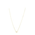 14k Yellow Gold Pearl Evil Eye Necklace