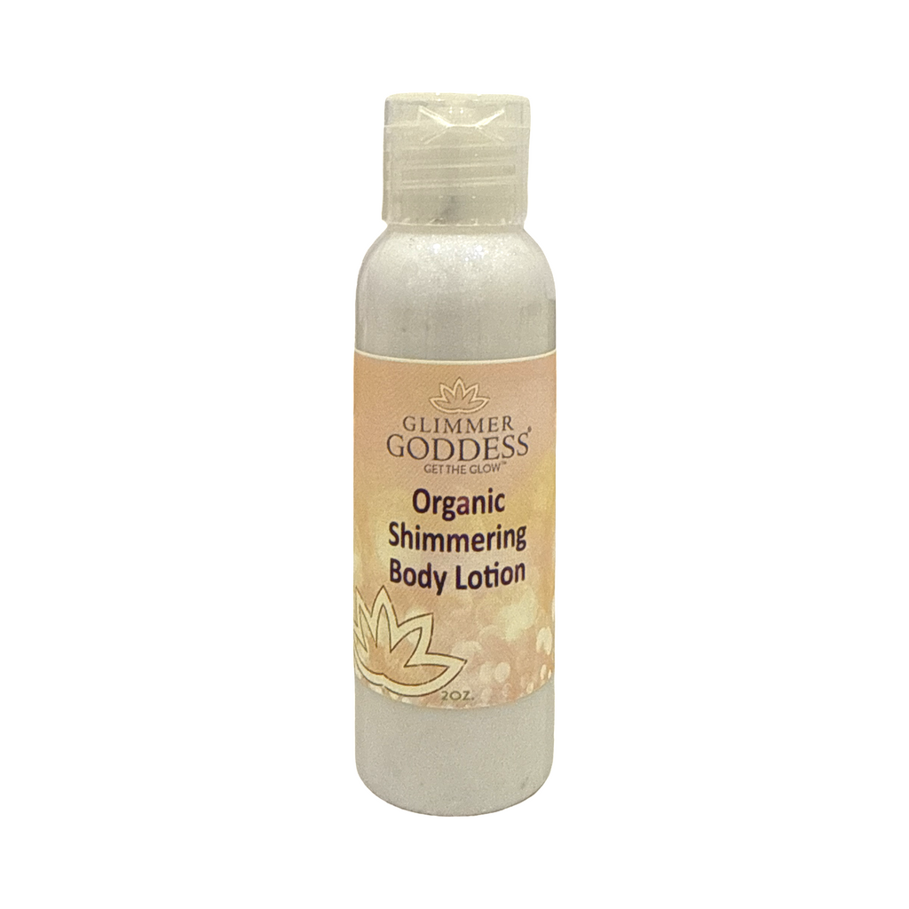 Organic Shimmer Body Lotion Travel Size Gift Set