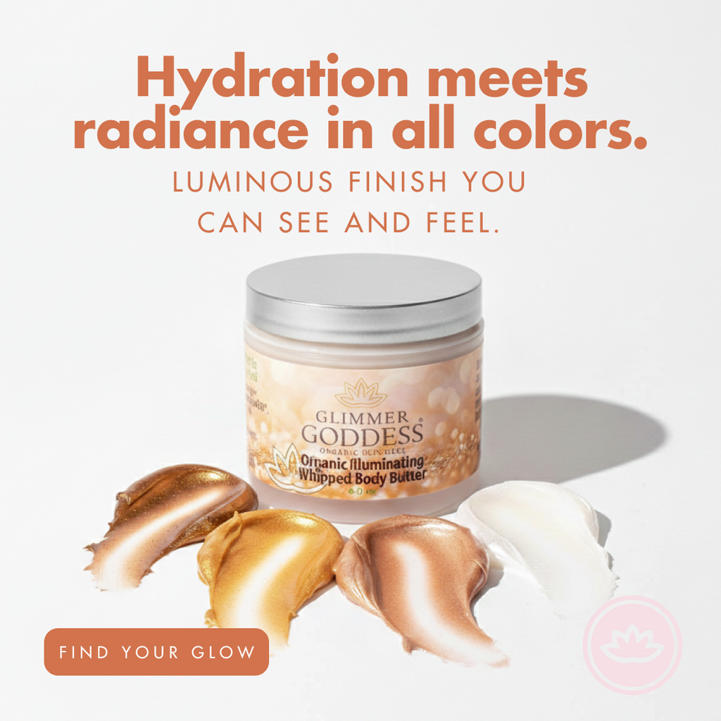 Organic Shimmering Body Butter – Radiant Glow + Deep Hydration