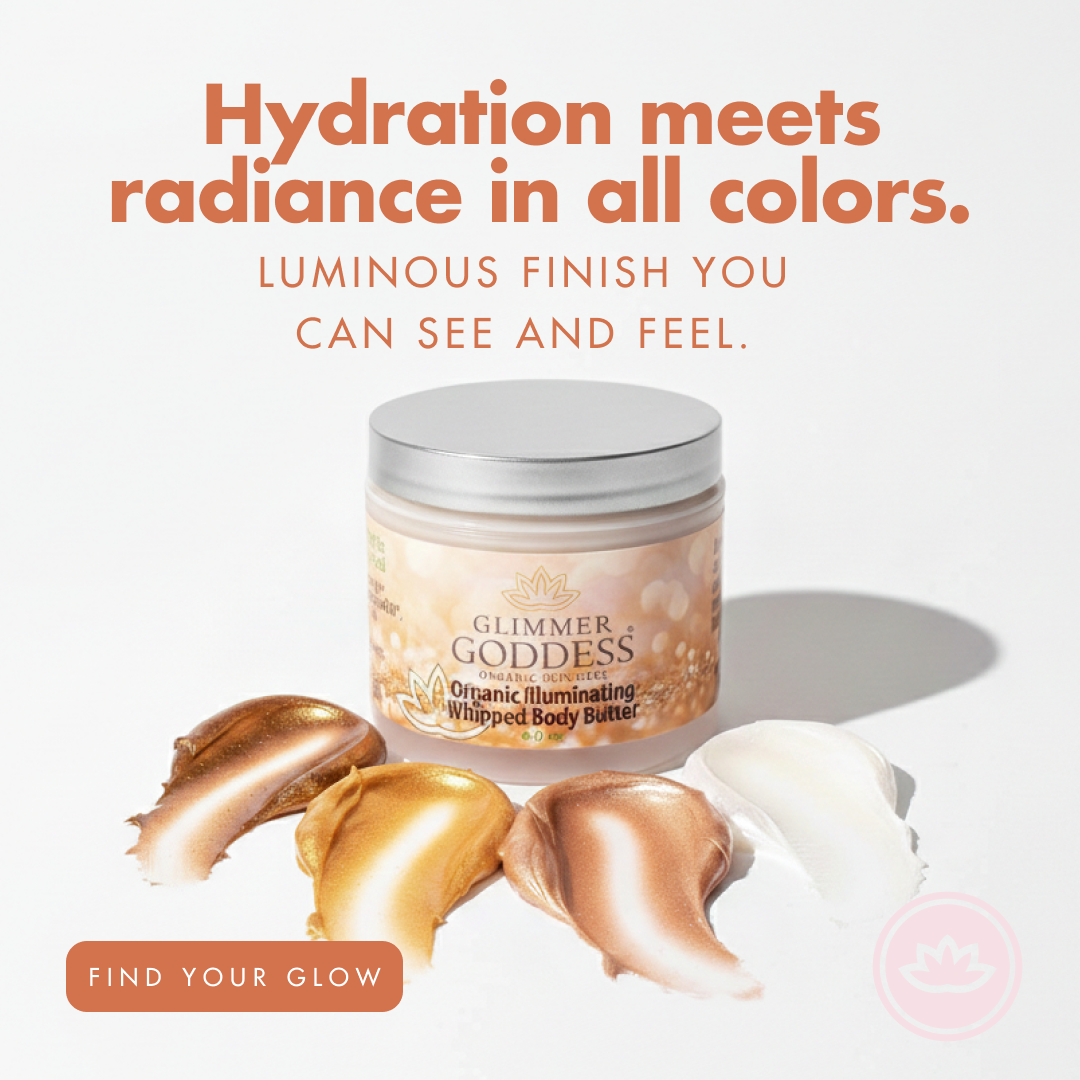 Organic Shimmering Body Butter – Radiant Glow + Deep Hydration