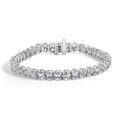 IGI Certified 14K White Gold 15.0 Cttw Oval Cut Lab Grown Diamond Tennis Bracelet