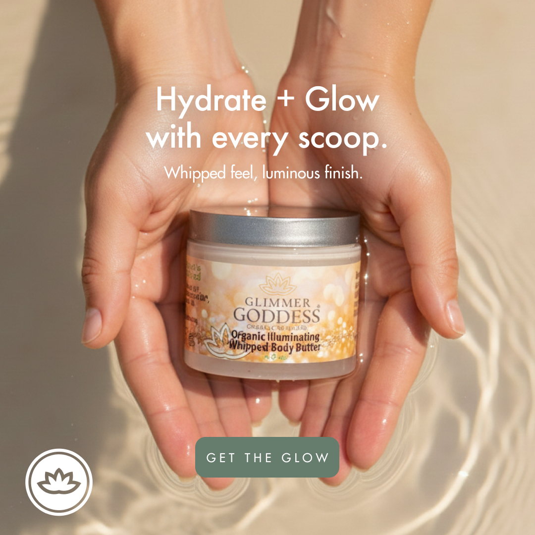 Organic Shimmering Body Butter – Radiant Glow + Deep Hydration