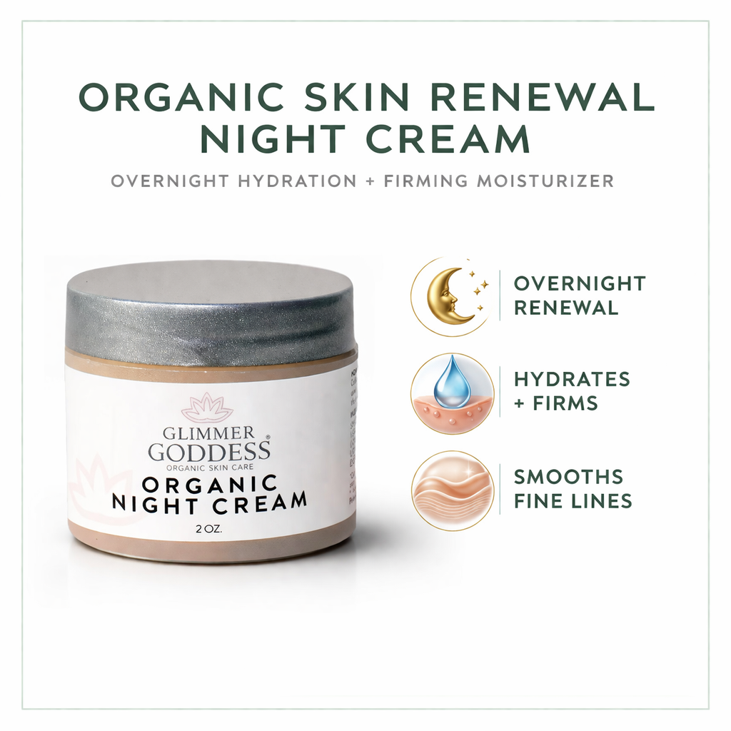 Organic Skin Renewal Night Cream 2 oz – Anti-Aging Treatment