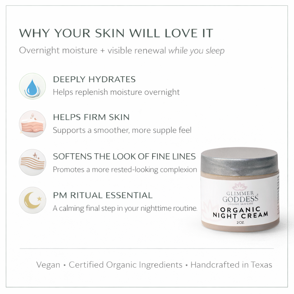 Organic Skin Renewal Night Cream 2 oz – Anti-Aging Treatment