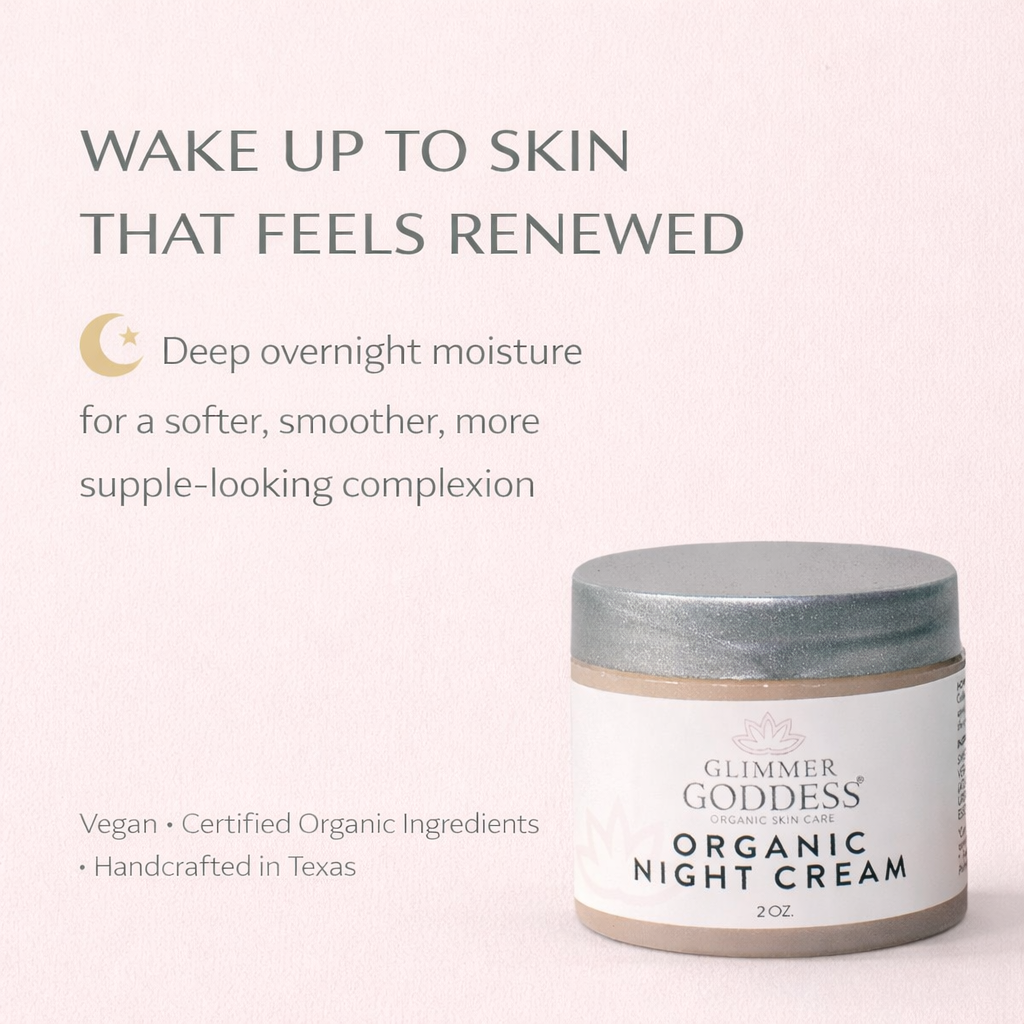 Organic Skin Renewal Night Cream 2 oz – Anti-Aging Treatment
