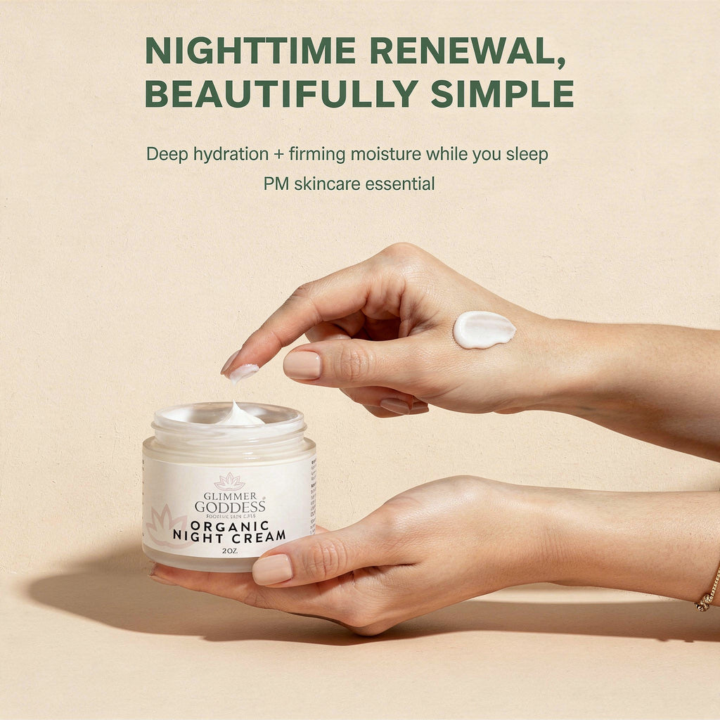 Organic Skin Renewal Night Cream 2 oz – Anti-Aging Treatment
