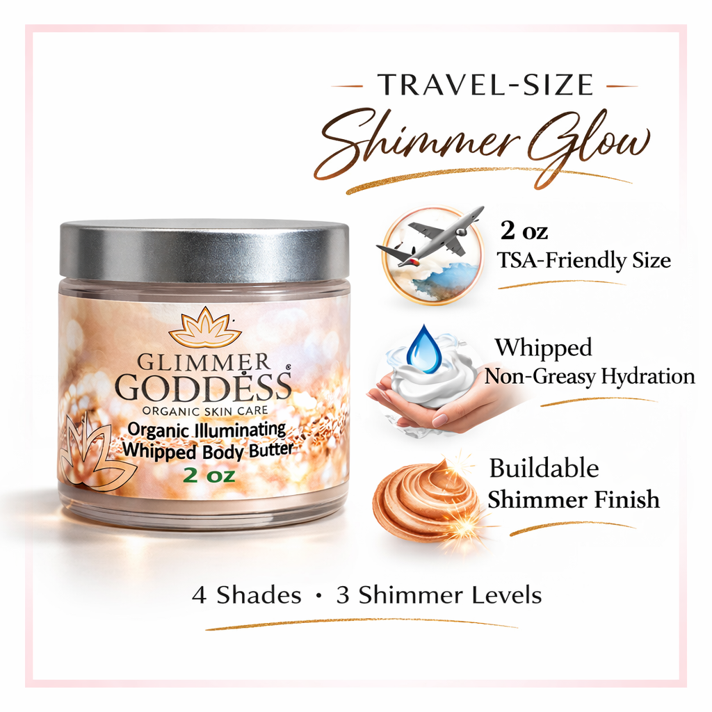 Organic Shimmering Body Butter 2 oz – Travel Size