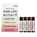 All-Natural Lip Balm 4-Pack Variety - Organic & Moisturizing