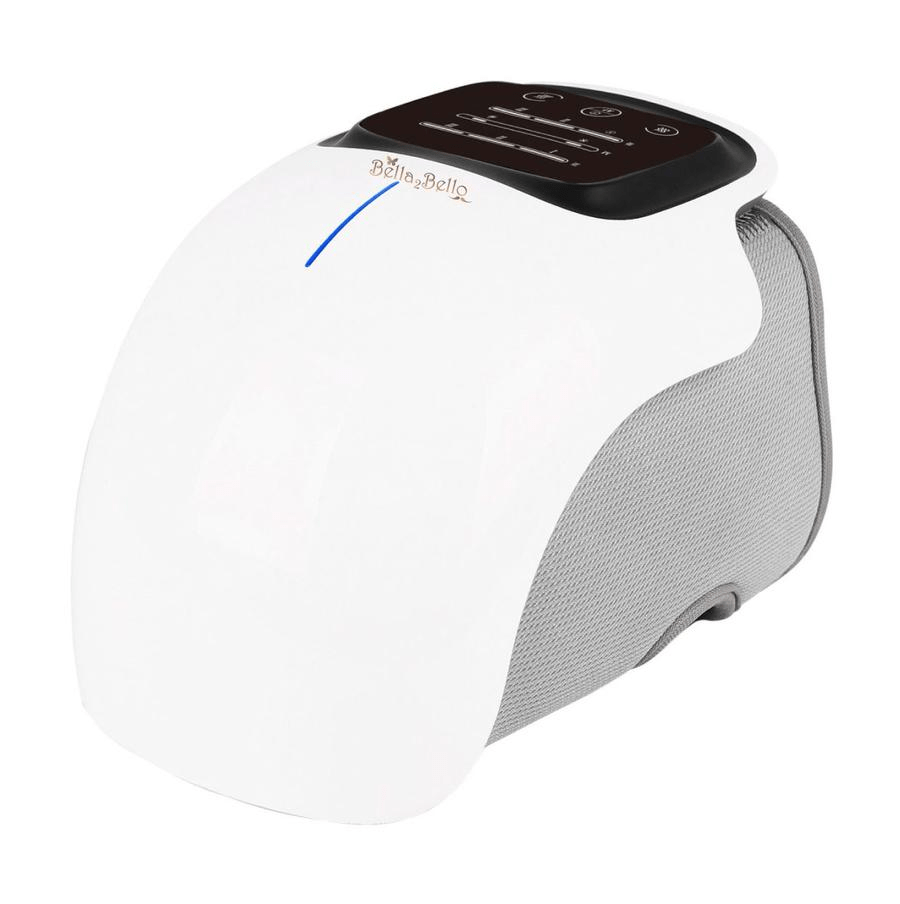 Bella2bello Electric Heated Vibrating Knee Massager with Red Light Therapy