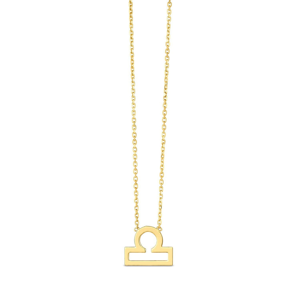 14K Yellow Gold Libra Necklace