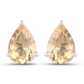 1.31 Carat Genuine Citrine .925 Sterling Silver Earrings