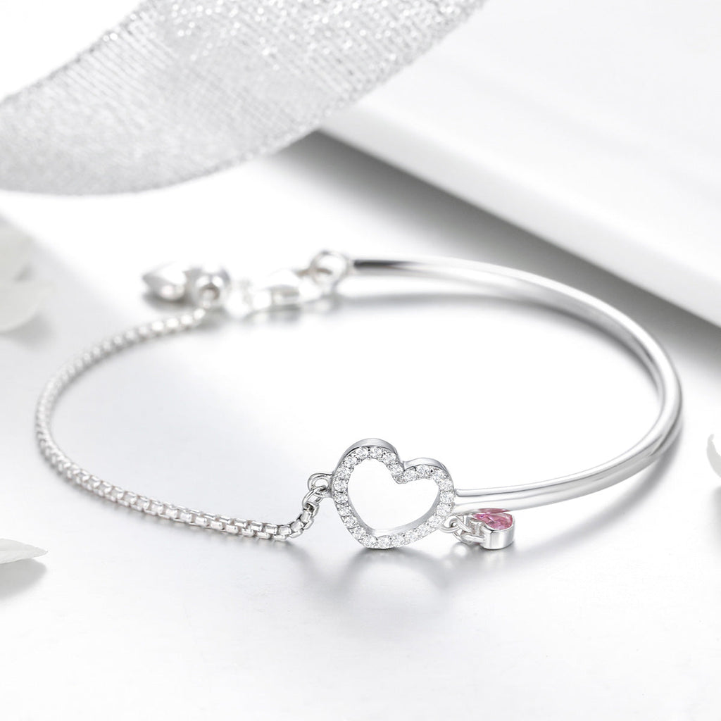 925 Sterling Silver Bracelet 19cm for Women
