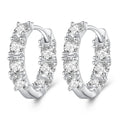 925 Sterling Silver Earrings with Pavé Setting CZ for Women