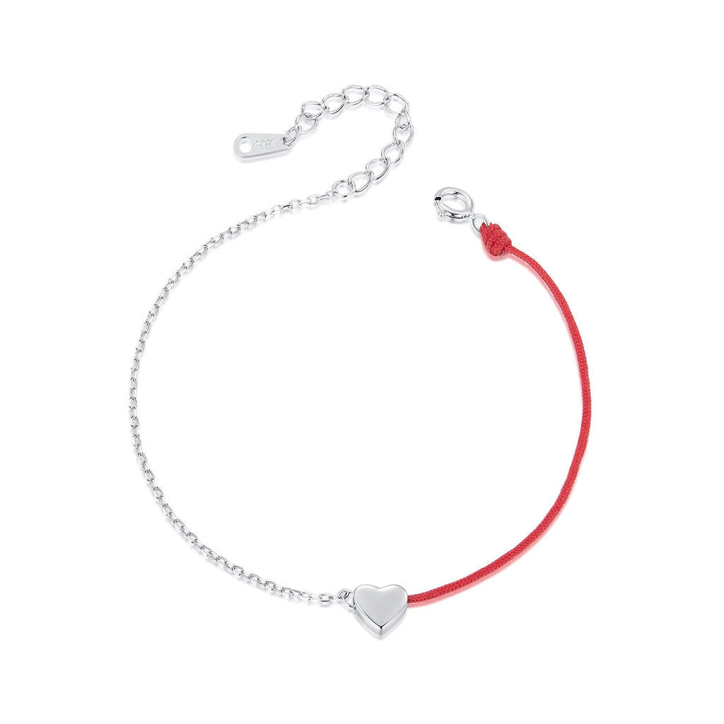 925 Sterling Silver & Plated White Gold 160+30mm Bracelet