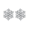925 Sterling Silver Earrings with Pavé Setting CZ and White Gold Plating