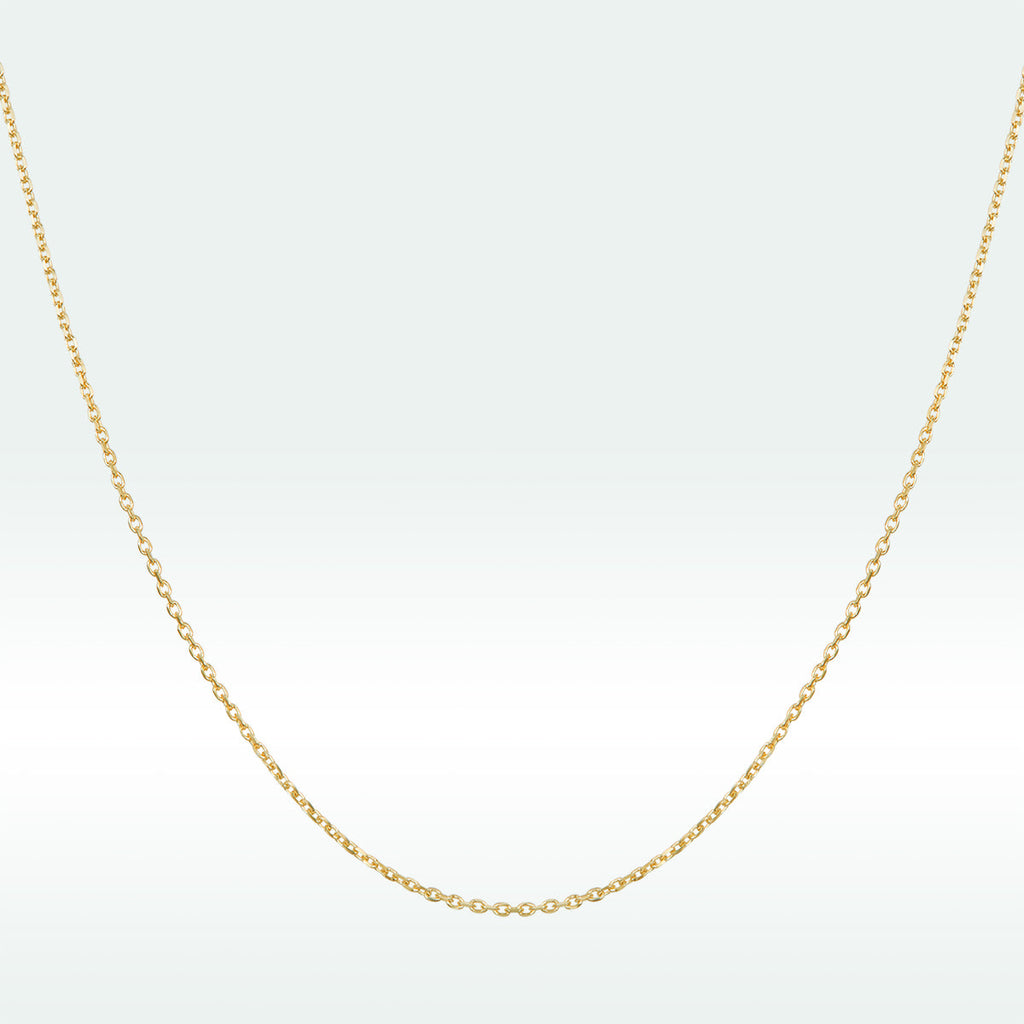 925 Sterling Silver Gold Plated 40cm Necklace for Women