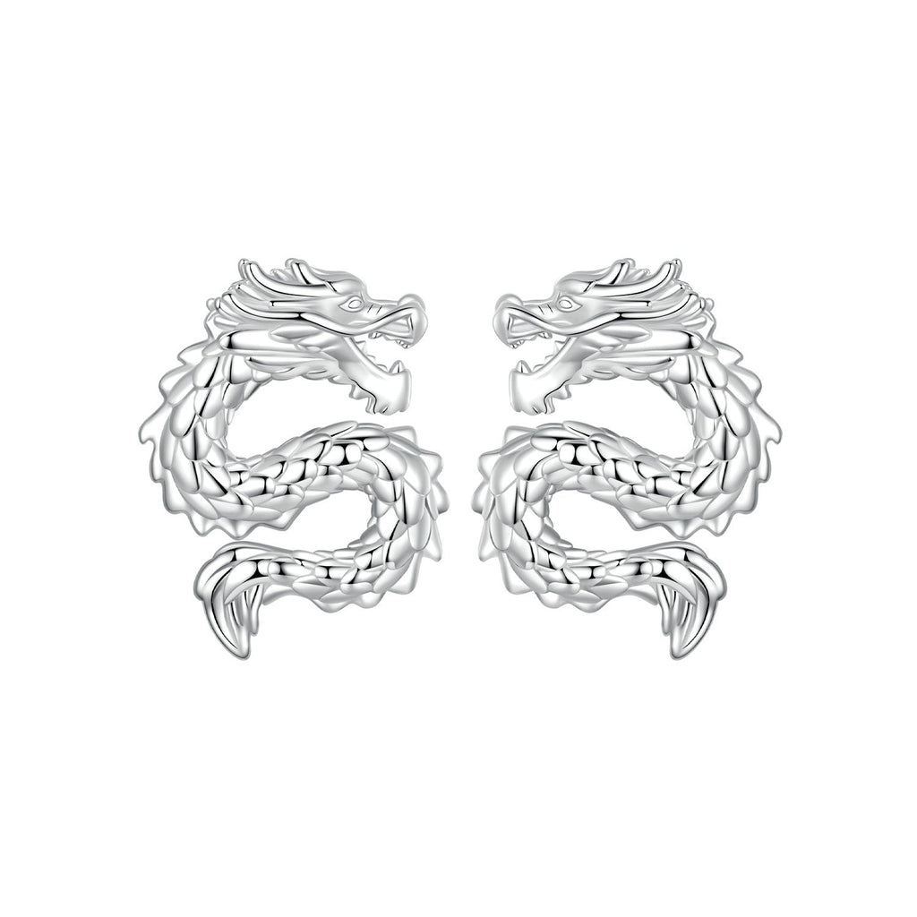 925 Sterling Silver Plated White Gold Earrings