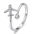 925 Sterling Silver Ring with Pavé Setting CZ in Size nan for Women