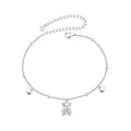 925 Sterling Silver Bracelet with Pavé Setting CZ, 150+60mm Length for Women