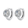 925 Sterling Silver White Gold Plated CZ Earrings for Women