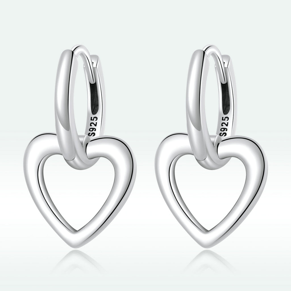 925 Sterling Silver Earrings for Women - Oxidized - 1.9x1.2cm