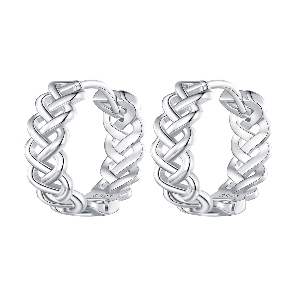 925 Sterling Silver Earrings with Platinum Plating for Women