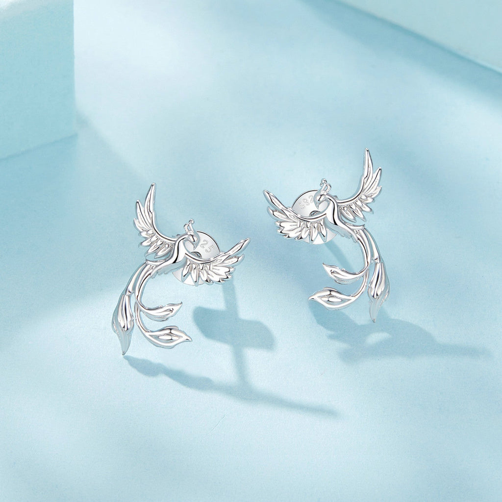 925 Sterling Silver Plated White Gold Earrings for Women