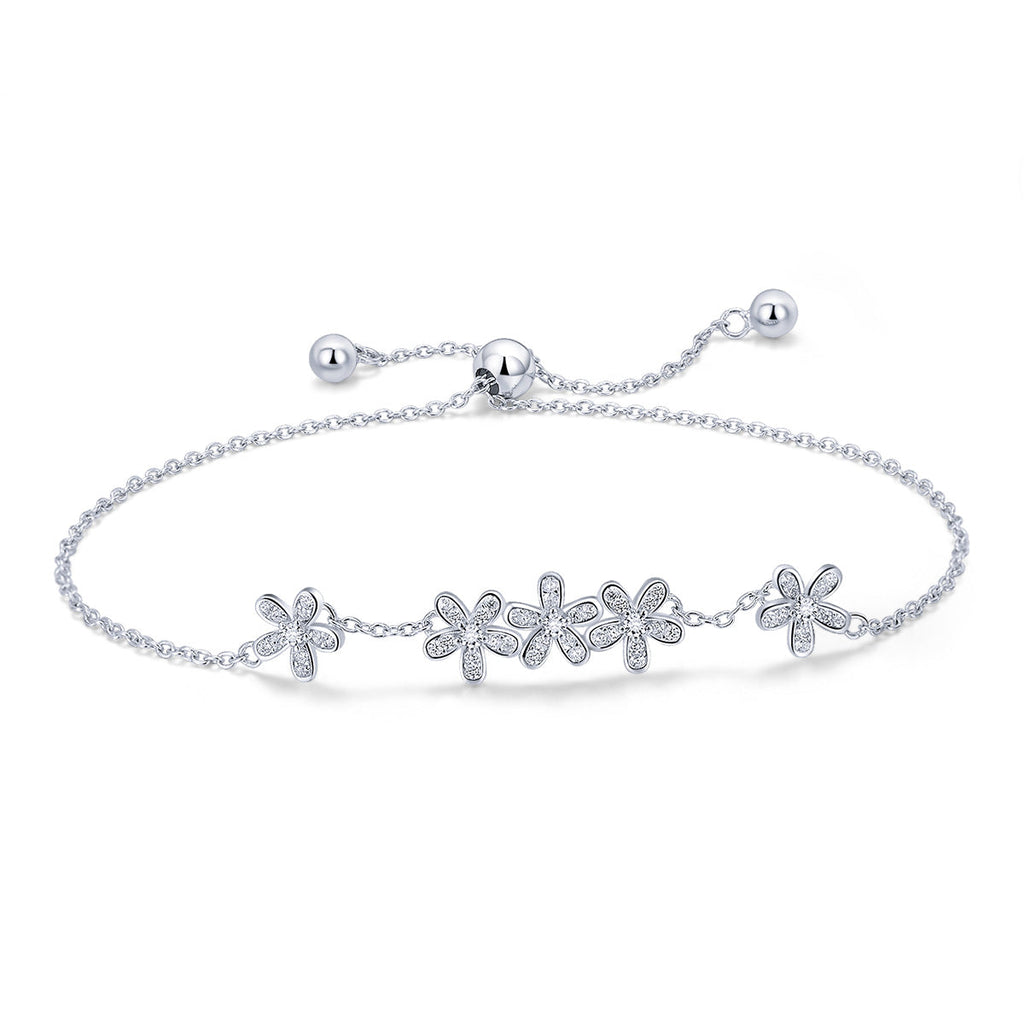 925 Sterling Silver Bracelet 22cm for Women