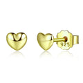 925 Sterling Silver Rose Gold Plated 0.4cm Earrings for Women