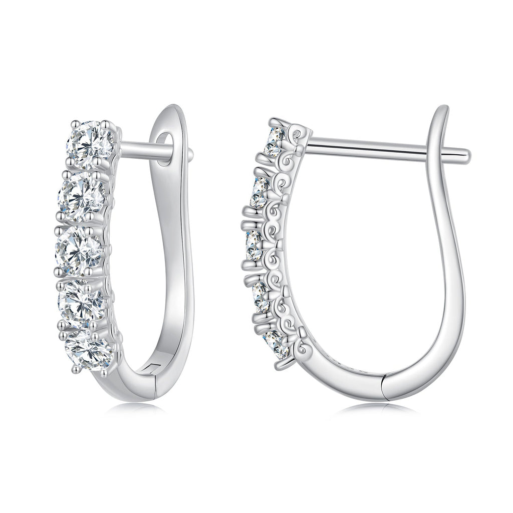 S925 Sterling Silver Moissanite Earrings 0.30 Carat for Women