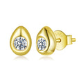 925 Sterling Silver Moissanite 0.1ct Earrings for Women