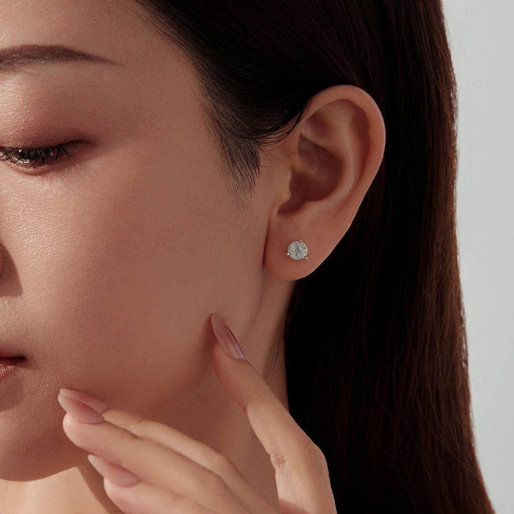 925 Sterling Silver Oxidized CZ Earrings