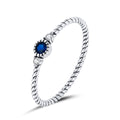 925 Sterling Silver Oxidized Silver CZ Pavé Setting Ring Size 6.0 for Women