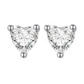 999 Platinum Plated S925 Silver Pavé Setting Earrings for Women