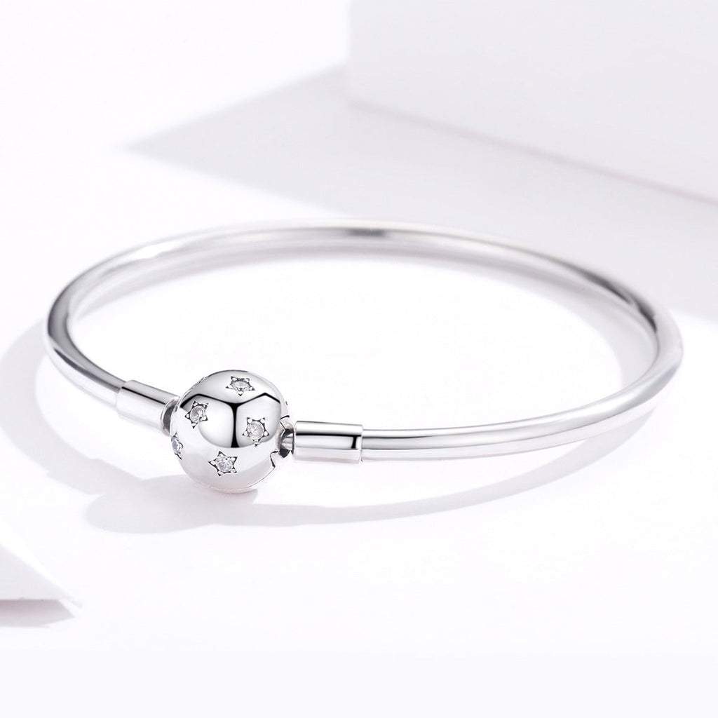 925 Sterling Silver Adjustable Bracelet Style Nan Size 17cm for Men