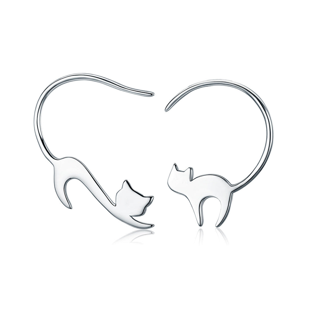 925 Sterling Silver Earrings for Women - 3*2.5cm, Platinum Plated