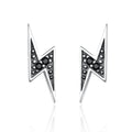 925 Sterling Silver Earrings with Pavé Setting CZ