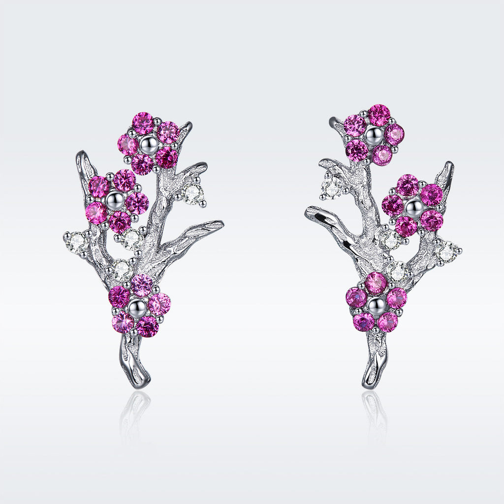 925 Sterling Silver Earrings with Pavé Setting CZ for Women
