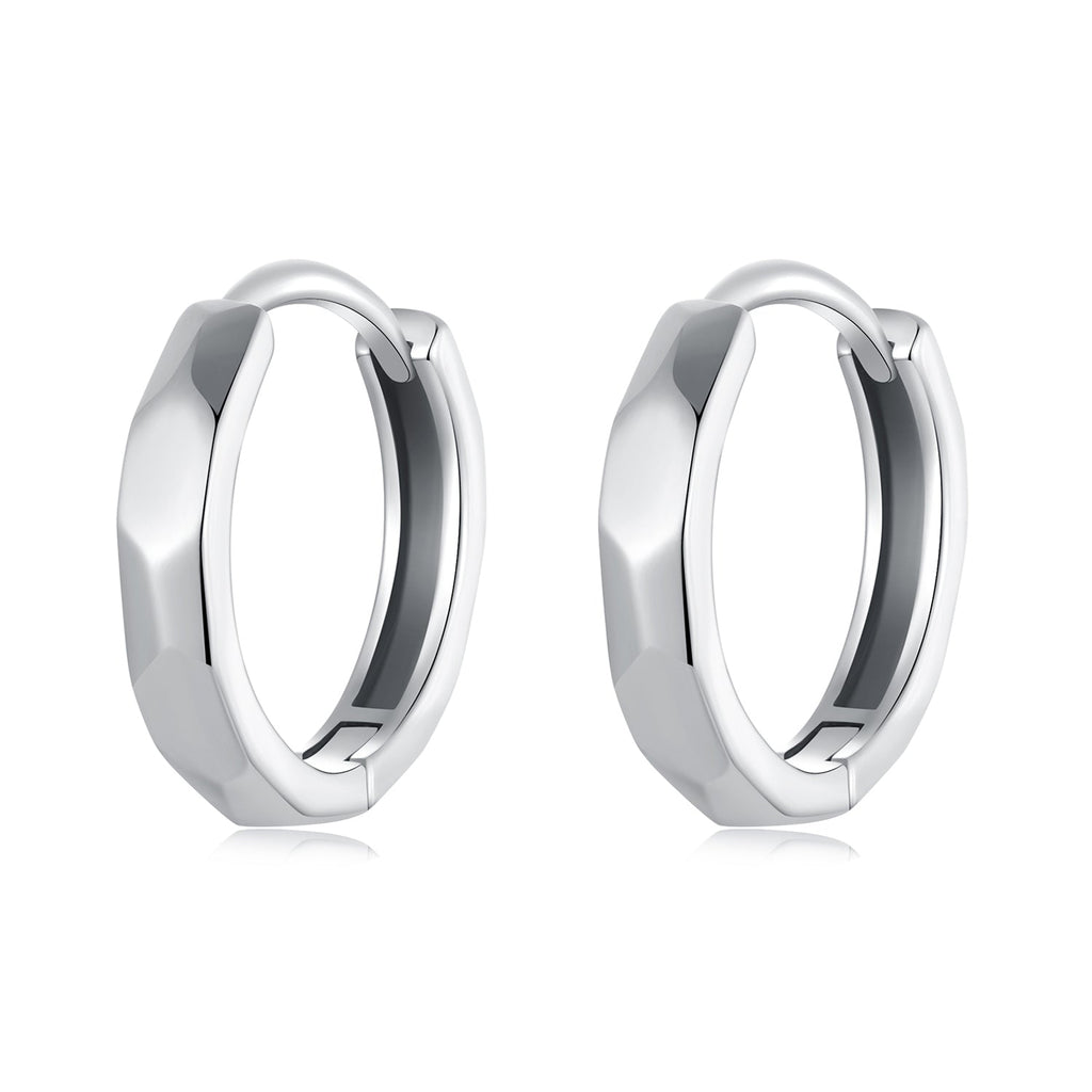 925 Sterling Silver Earrings 1.3*0.3cm for Women