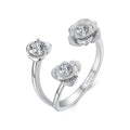 925 Sterling Silver 0.8cm Pavé Setting CZ Ring